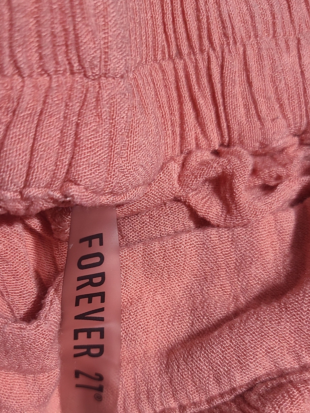 Forever 21 Dusty Rose Wide-Leg Split Hem Beach Pants - Picture 5 of 5